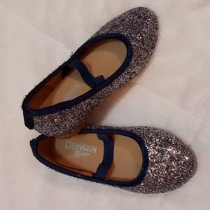 ✨OshKosh B'gosh blue & silver sparkly dress shoes